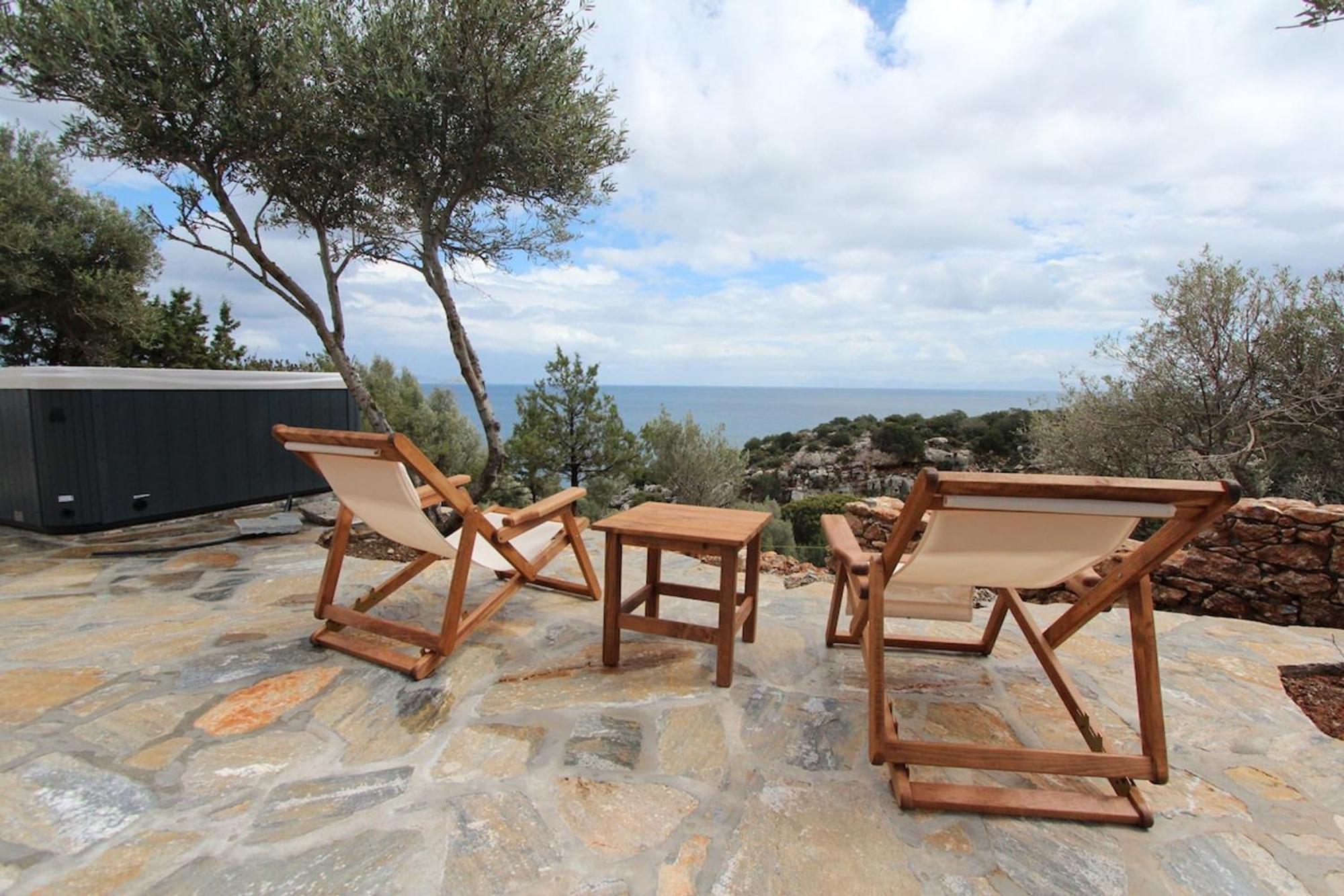 Villa Rouvis With Outdoor Hot Tub Ligaridia Esterno foto